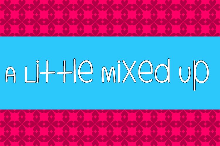 A Little Mixed Up Czcionka