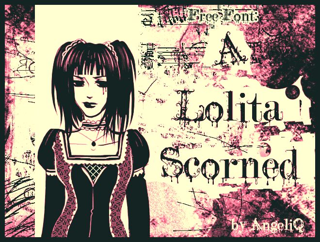 A Lolita Scorned Шрифт