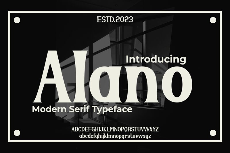 Alano الخط