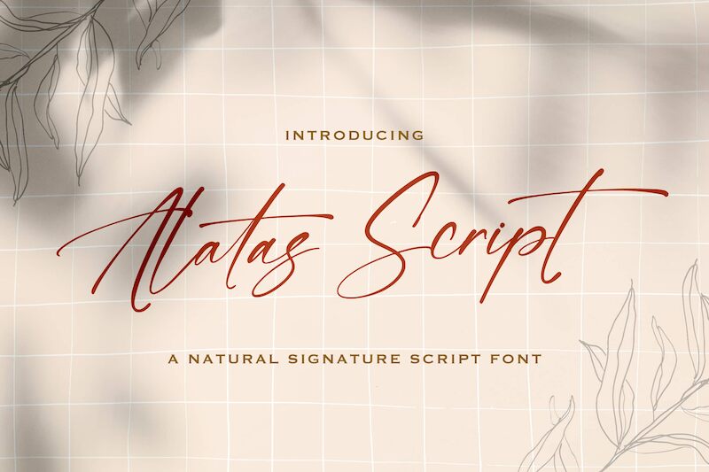 Alatas Script Carattere