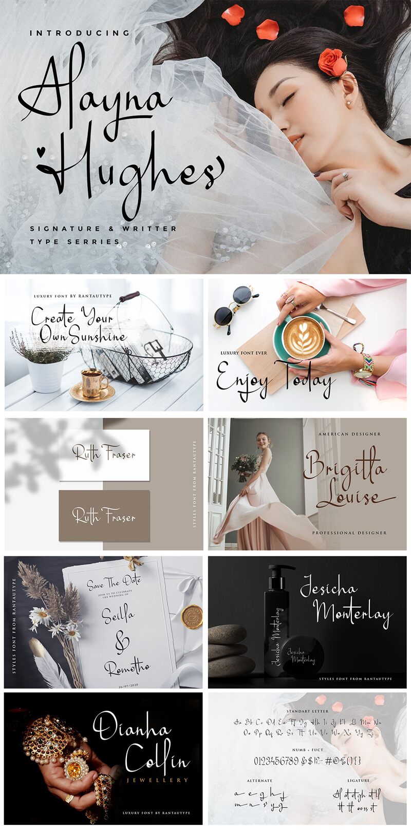 Alayna Hughes Czcionka