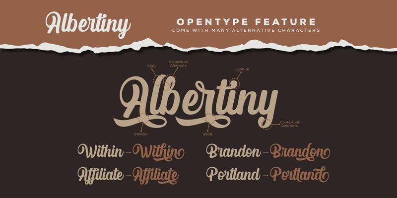 Albertiny Шрифт