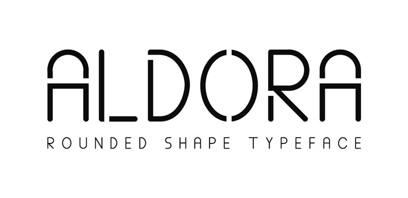 ALDORA Schriftart