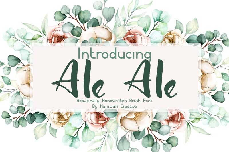 Ale Ale Schriftart