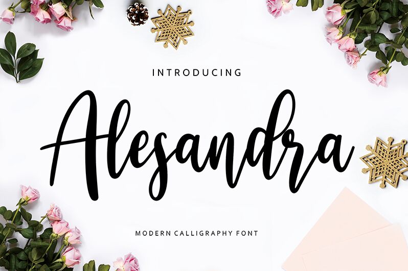 Alesandra Regular font | Fonts2u.com