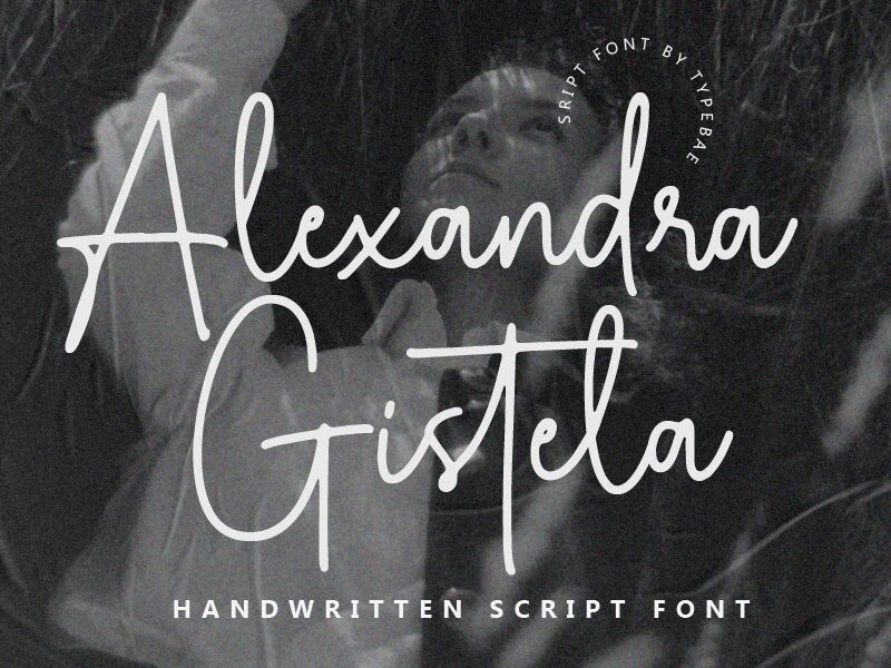 Alexandra Gistela Schriftart