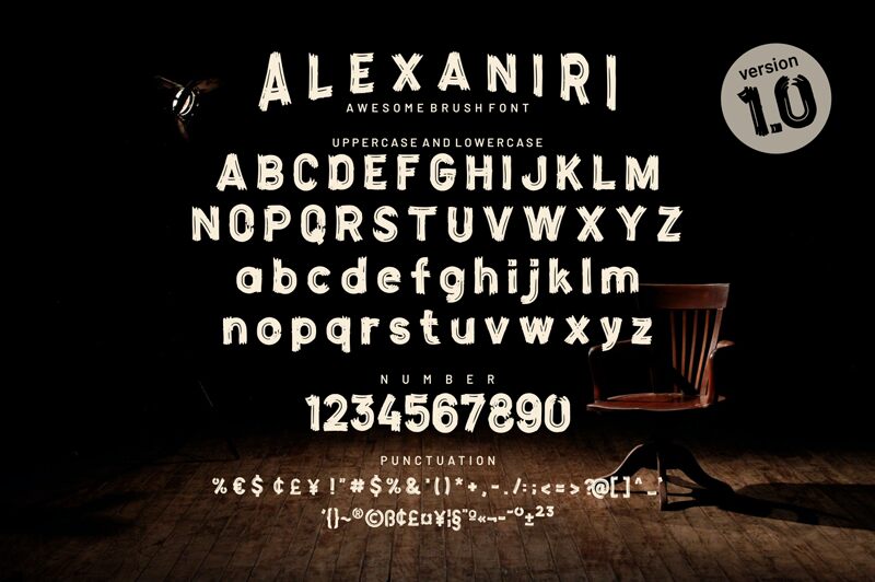 Alexaniri Schriftart