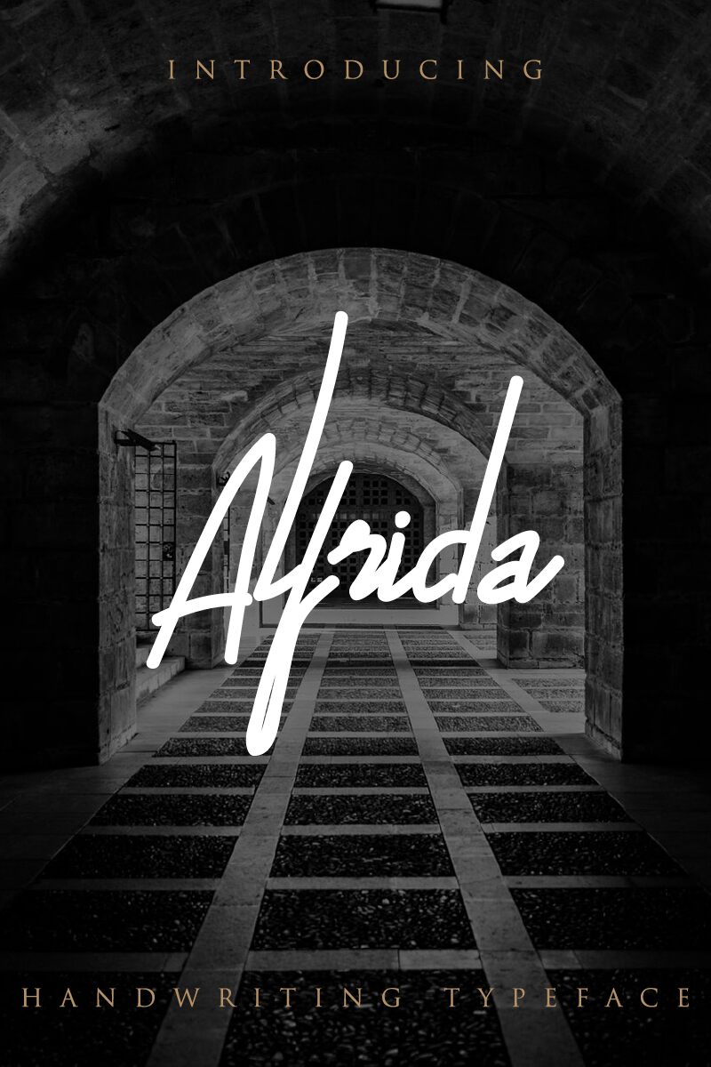 Alfrida Signature Schriftart