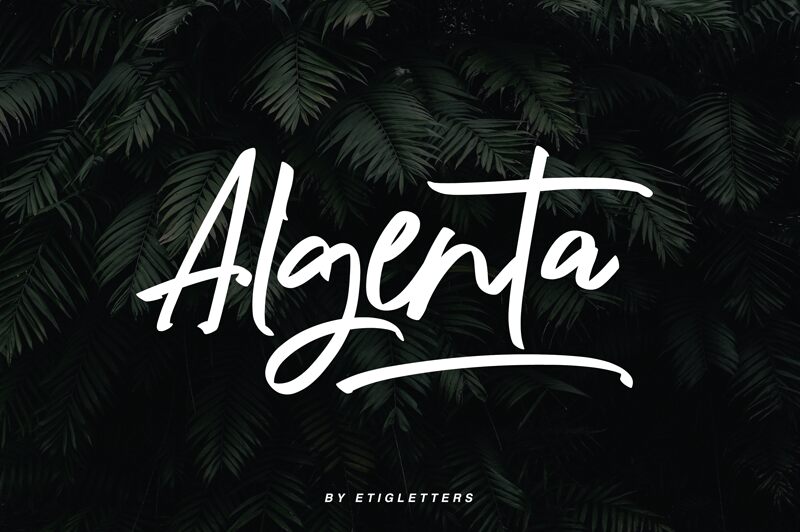 Algenta Font Schriftart