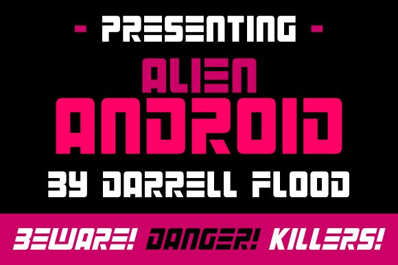 Alien Android Schriftart