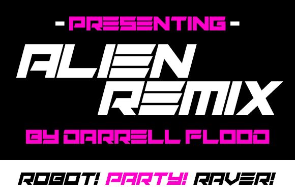 Alien Remix Czcionka
