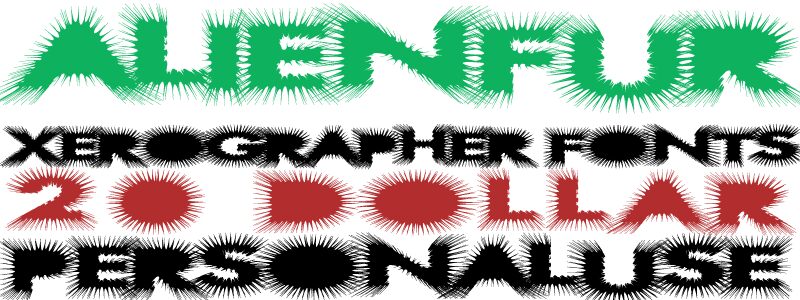 AlienFur Schriftart