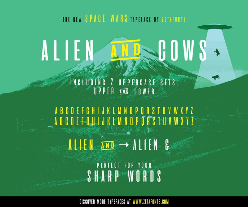 aliens and cows Carattere