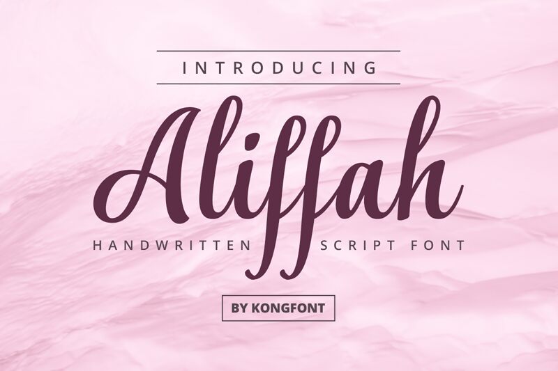 Aliffah Schriftart