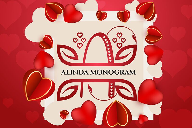 ALINDA MONOGRAM Schriftart