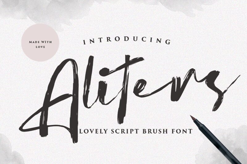 Aliters Schriftart