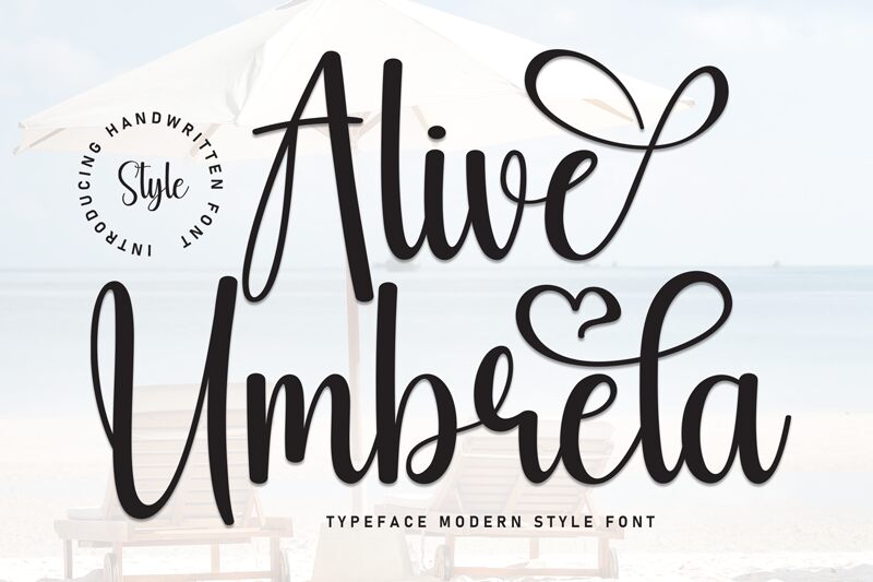 Alive Umbrela Schriftart