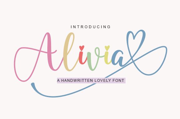 Alivia Schriftart