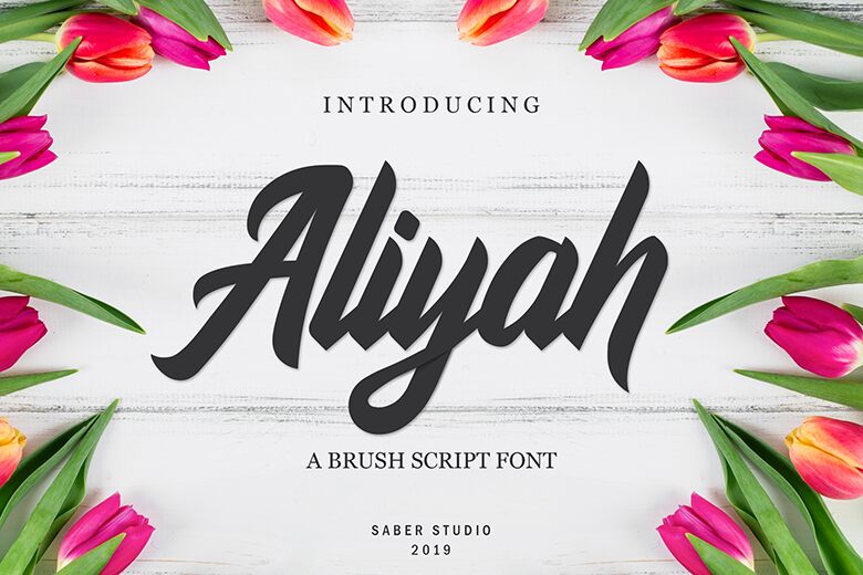 Aliyah Schriftart