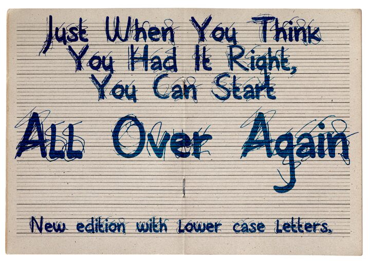 All Over Again All Caps Carattere