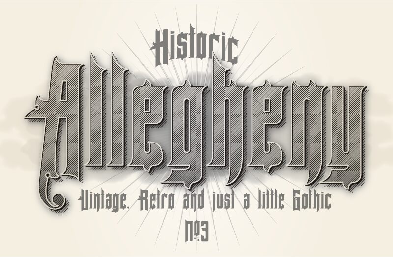 AlleghenyPA Czcionka