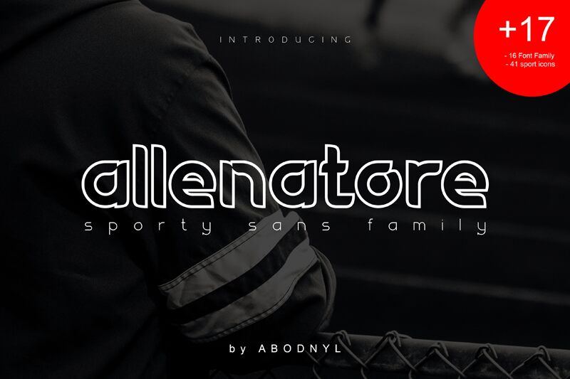 Allenatore Druh písma