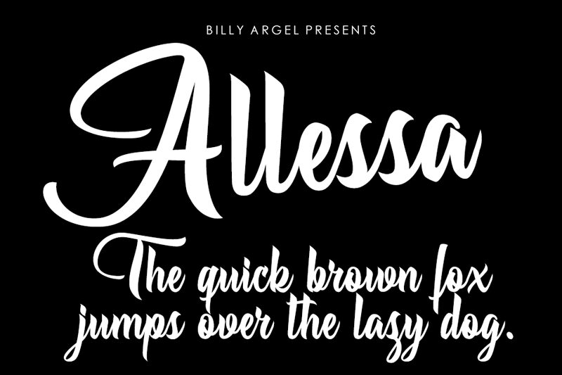 Allessa Schriftart