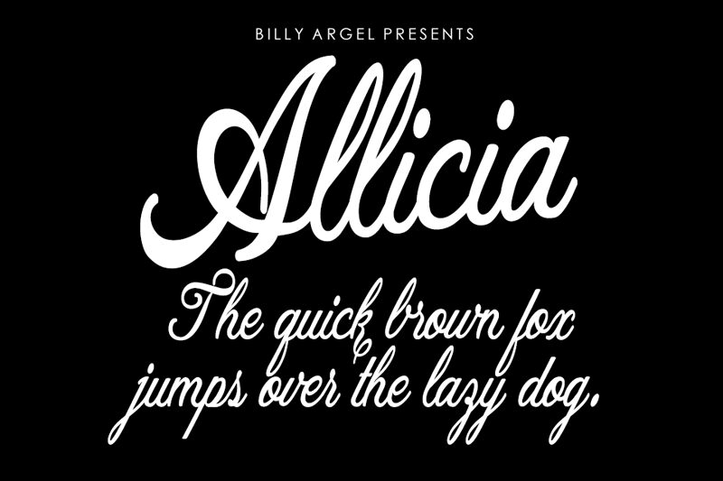 Allicia Schriftart