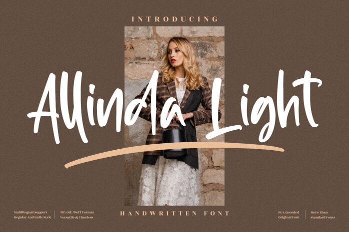 Allinda Light Schriftart