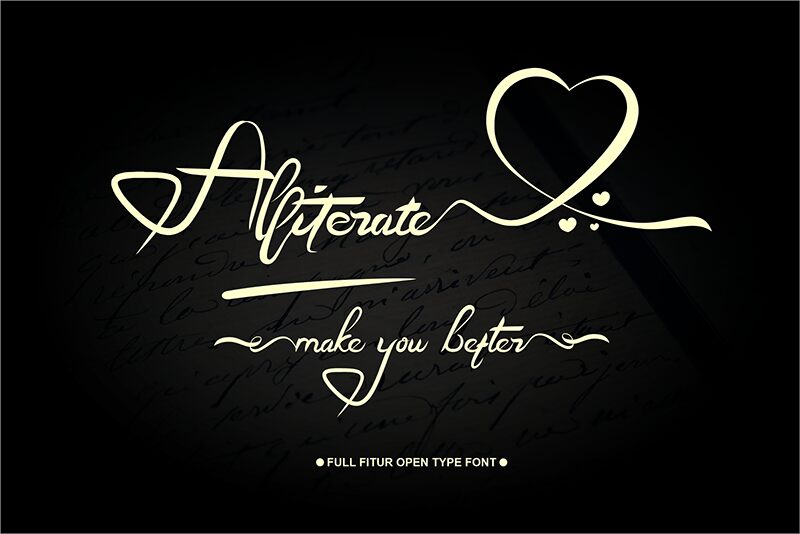 Alliterate Handy الخط
