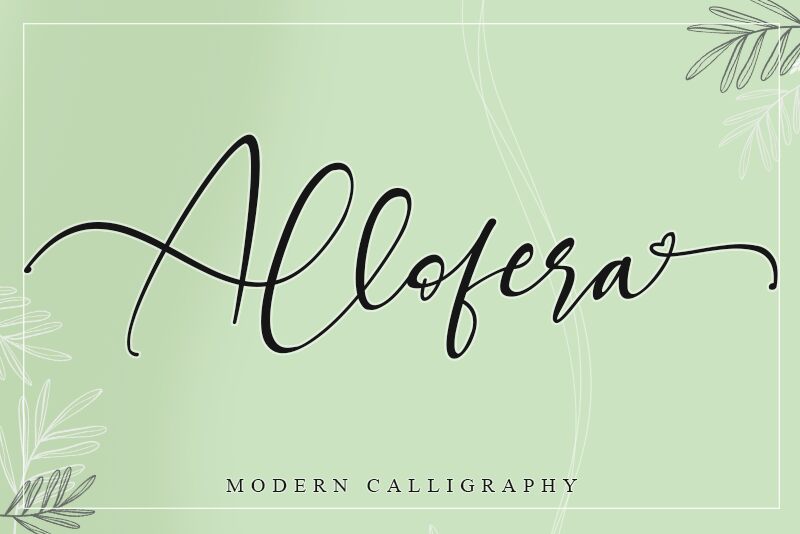 Allofera Schriftart