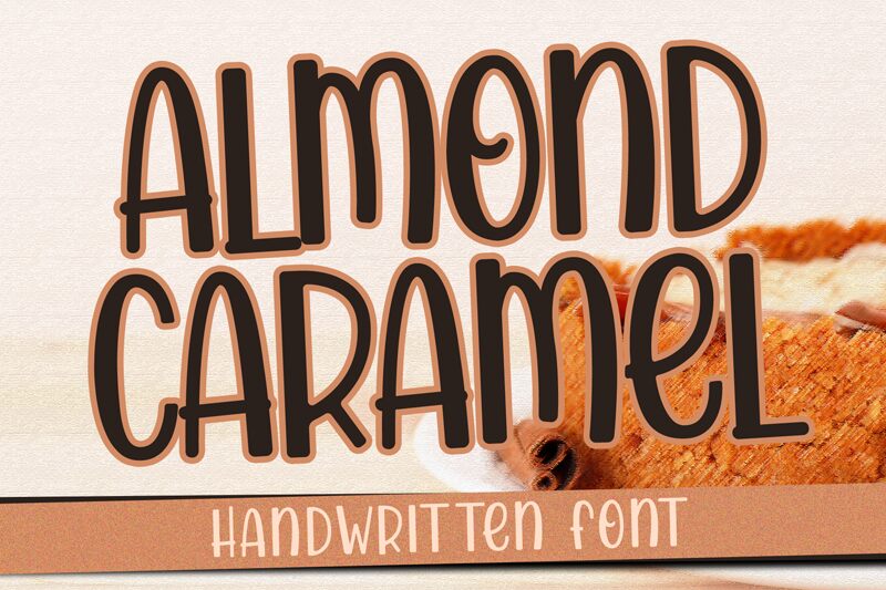 Almond Caramel Schriftart