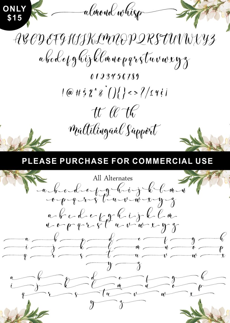 almond whisp Czcionka