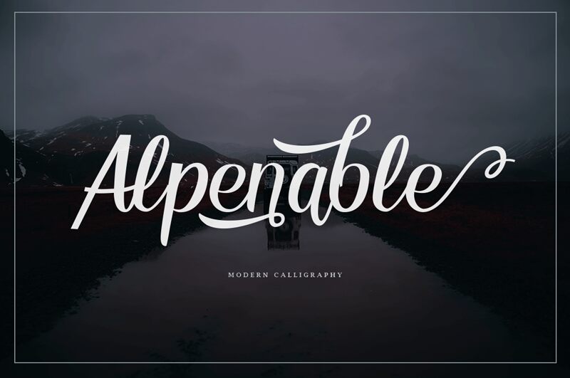 Alpenable Schriftart