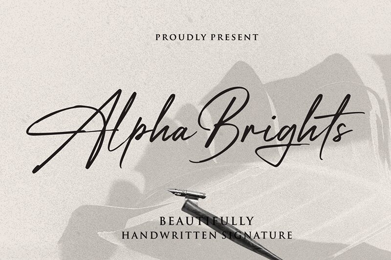 Alpha Brights Schriftart