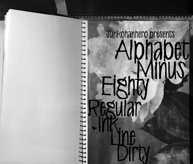 Alphabet Minus Eighty Line Carattere