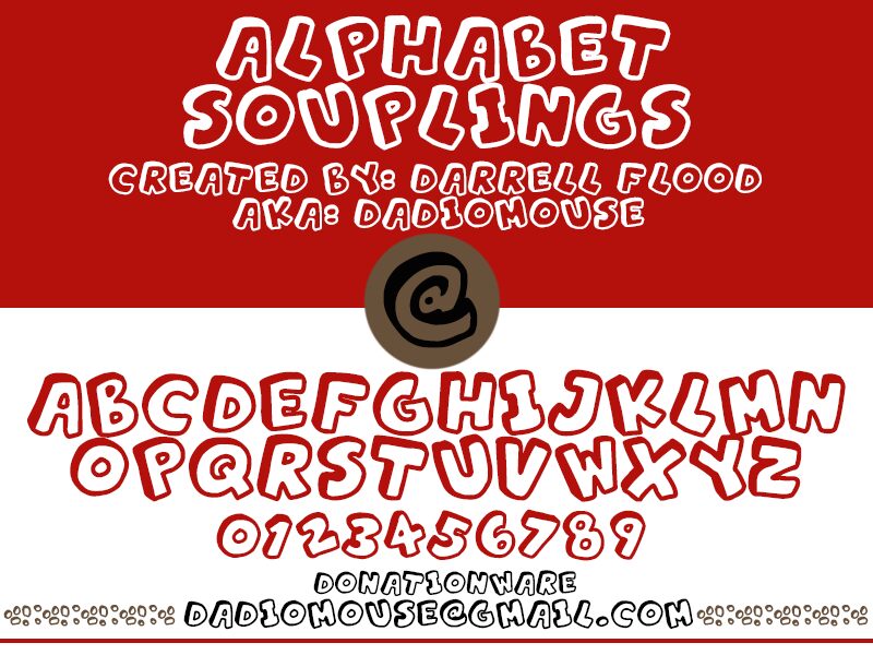 Alphabet Souplings Шрифт
