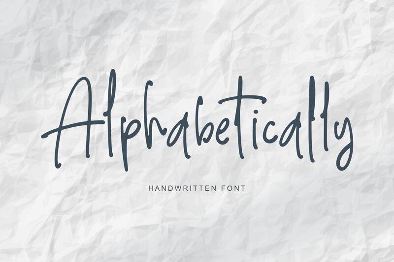 Alphabetically Schriftart