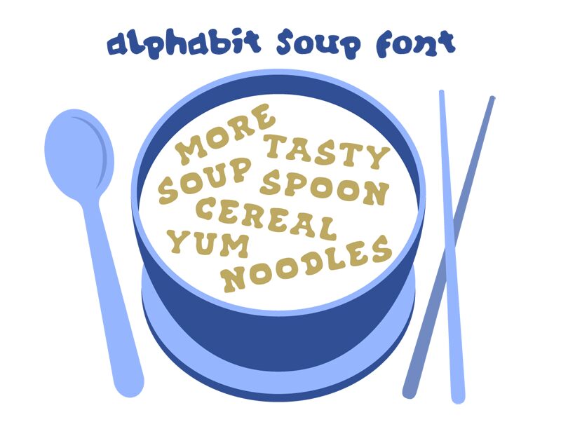 Alphabit Soup Schriftart