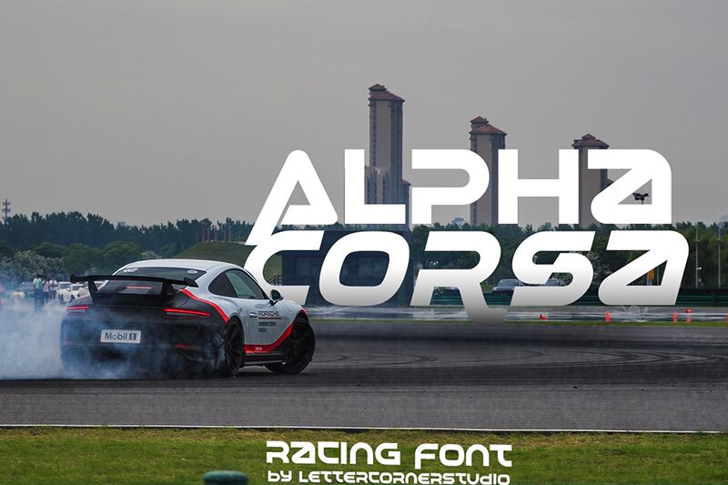 Alphacorsa Schriftart