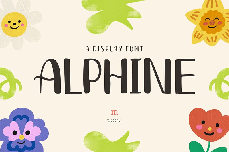 Alphine Schriftart