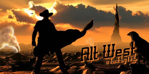 Alt West Schriftart