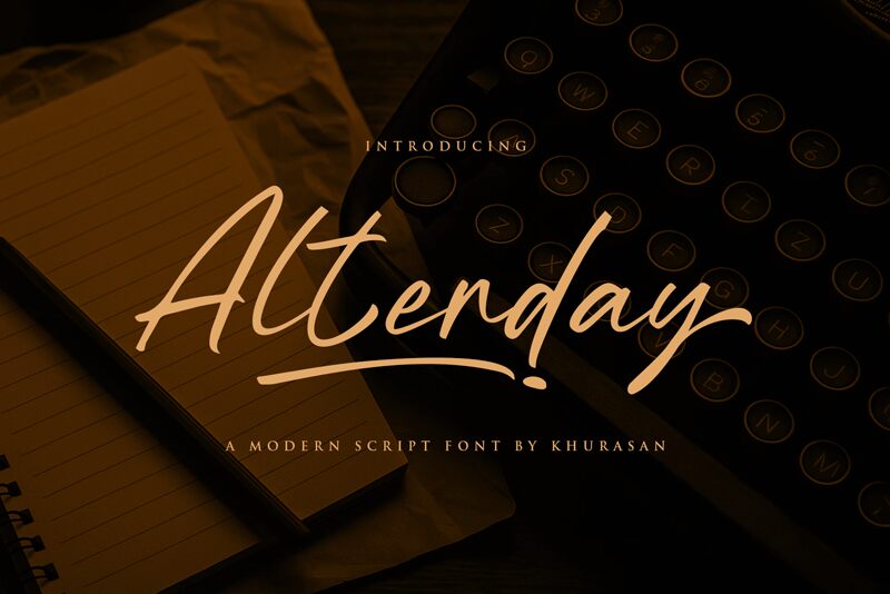 Alterday 字体