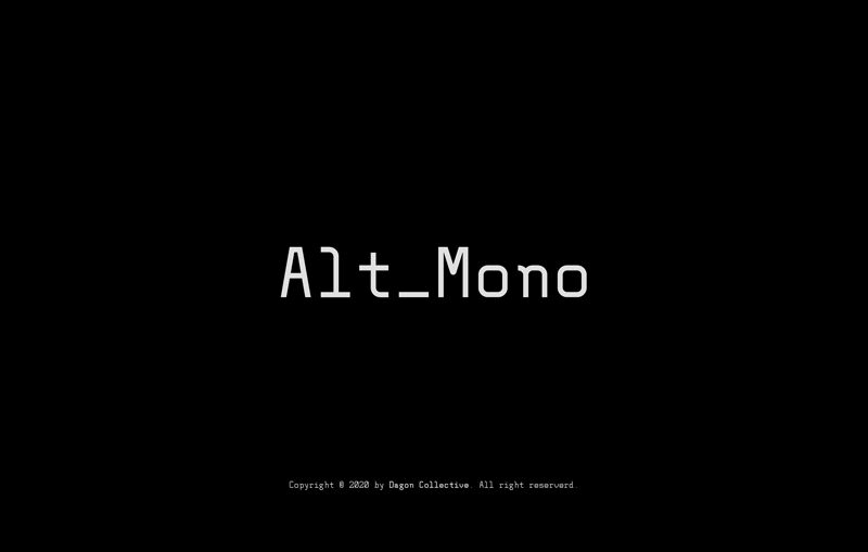 Alt_Mono Carattere
