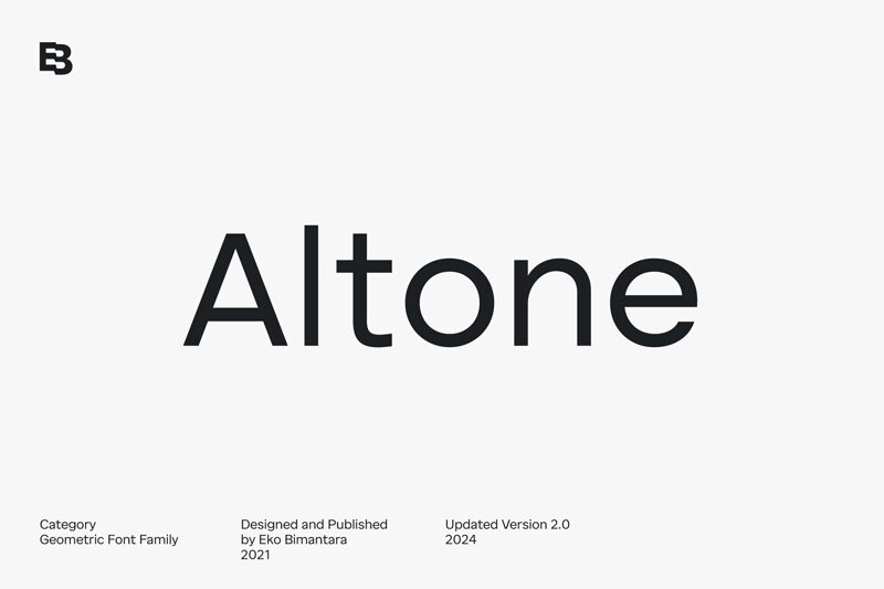 Altone Schriftart