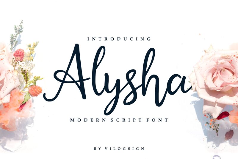 Alysha font | Fonts2u.com