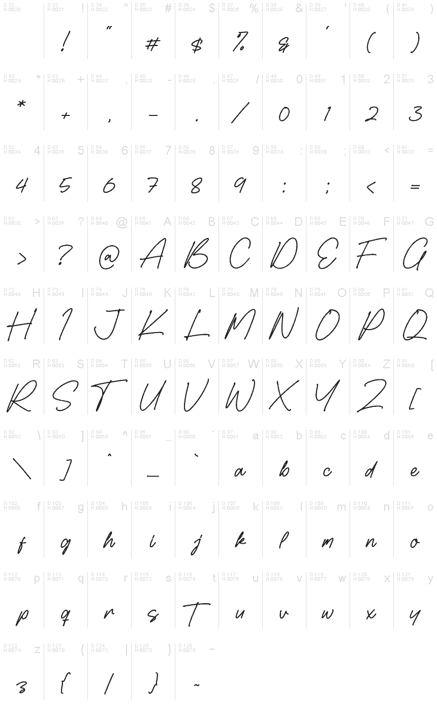 Alexandria Whitehouse Font 