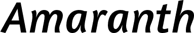 Amaranth-Italic