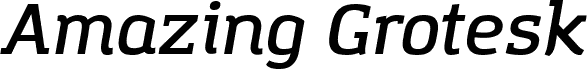 Amazing Grotesk DemiBold Italic