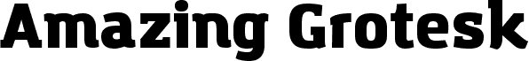 Amazing Grotesk Ultra